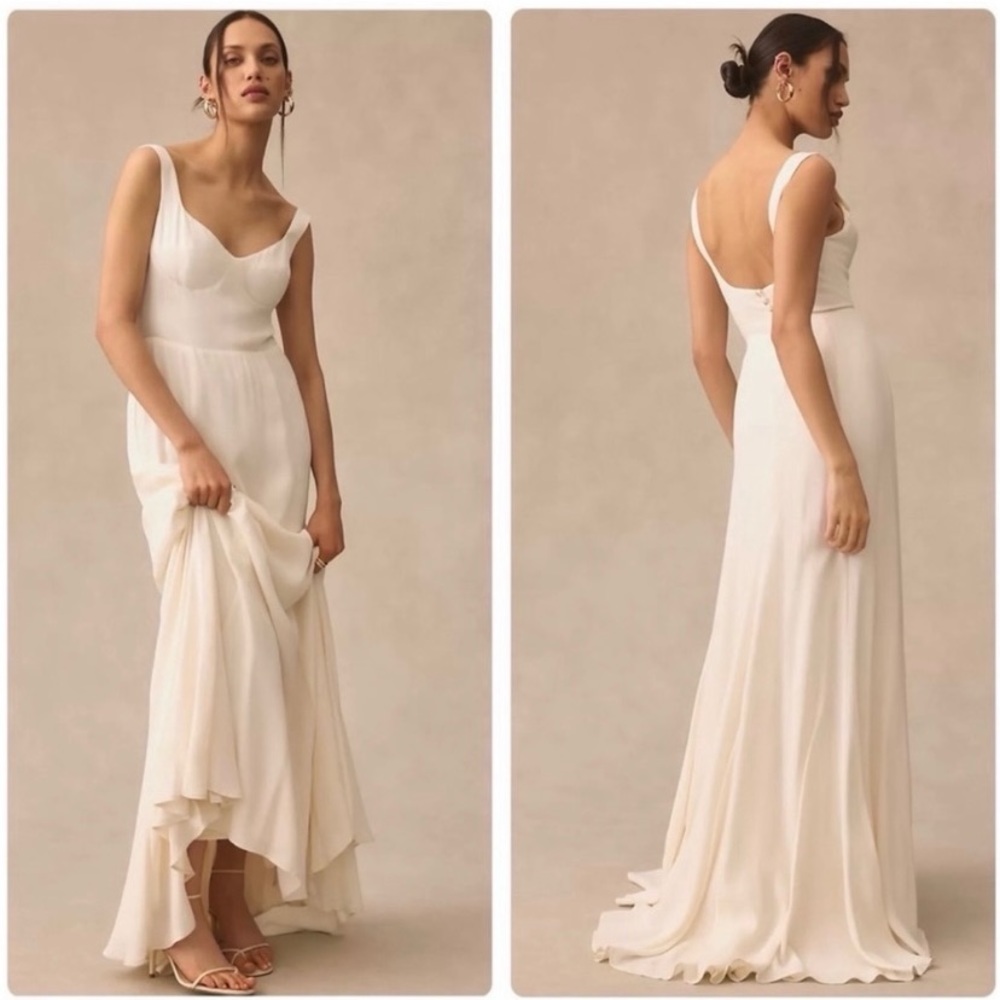 Reformation Lecce Dress in Ivory - size 2 - Picture 7 of 11